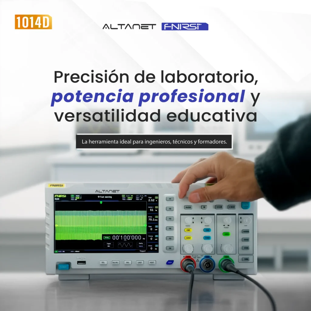 Osciloscopio Digital FNIRSI 1014D 100 MHz 2 Canales - imagen 5