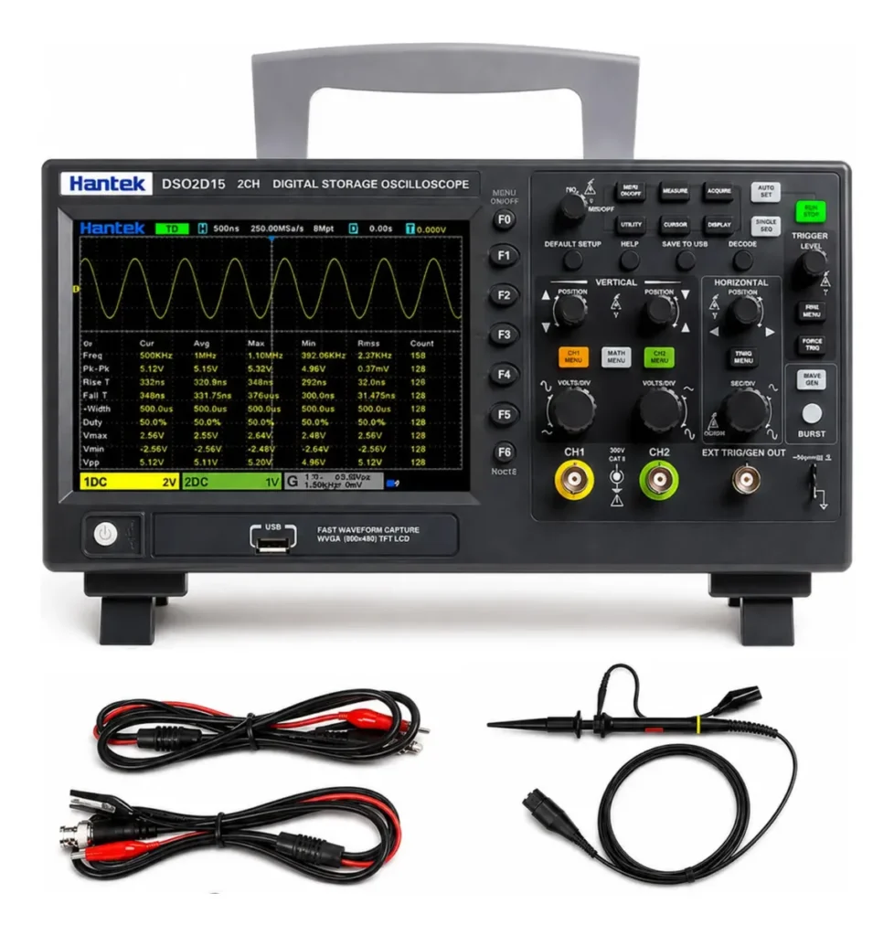 Osciloscopio de Banco Hantek DSO2D15 150 MHz con AFG