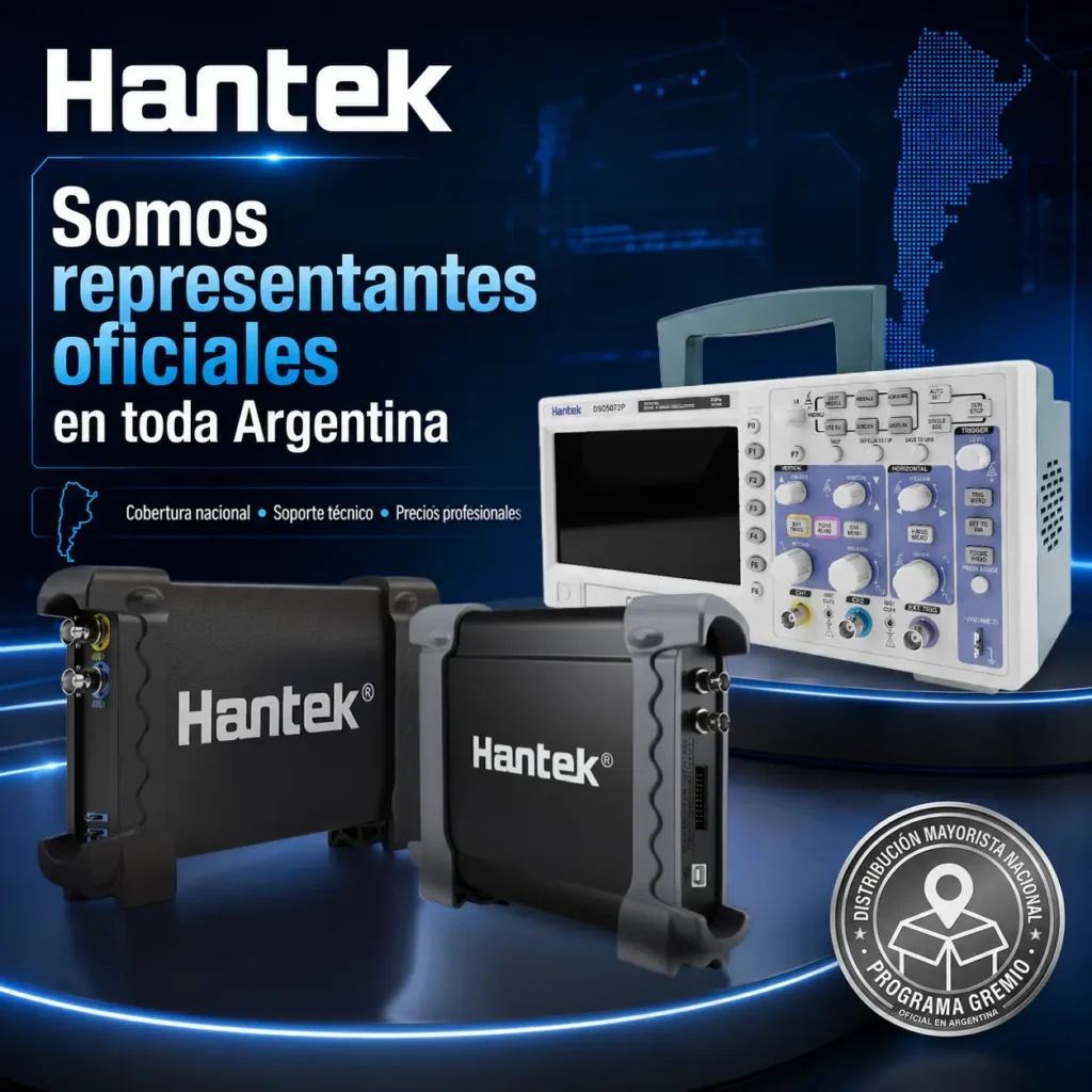 Osciloscopio Portátil Hantek 2C42 40 MHz con Multímetro - imagen 7