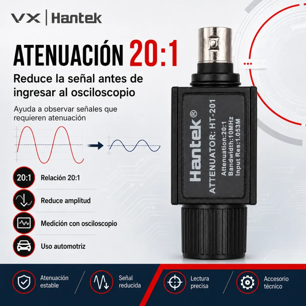 Kit 2 Atenuadores Hantek HT201 20:1 para Osciloscopio - imagen 2