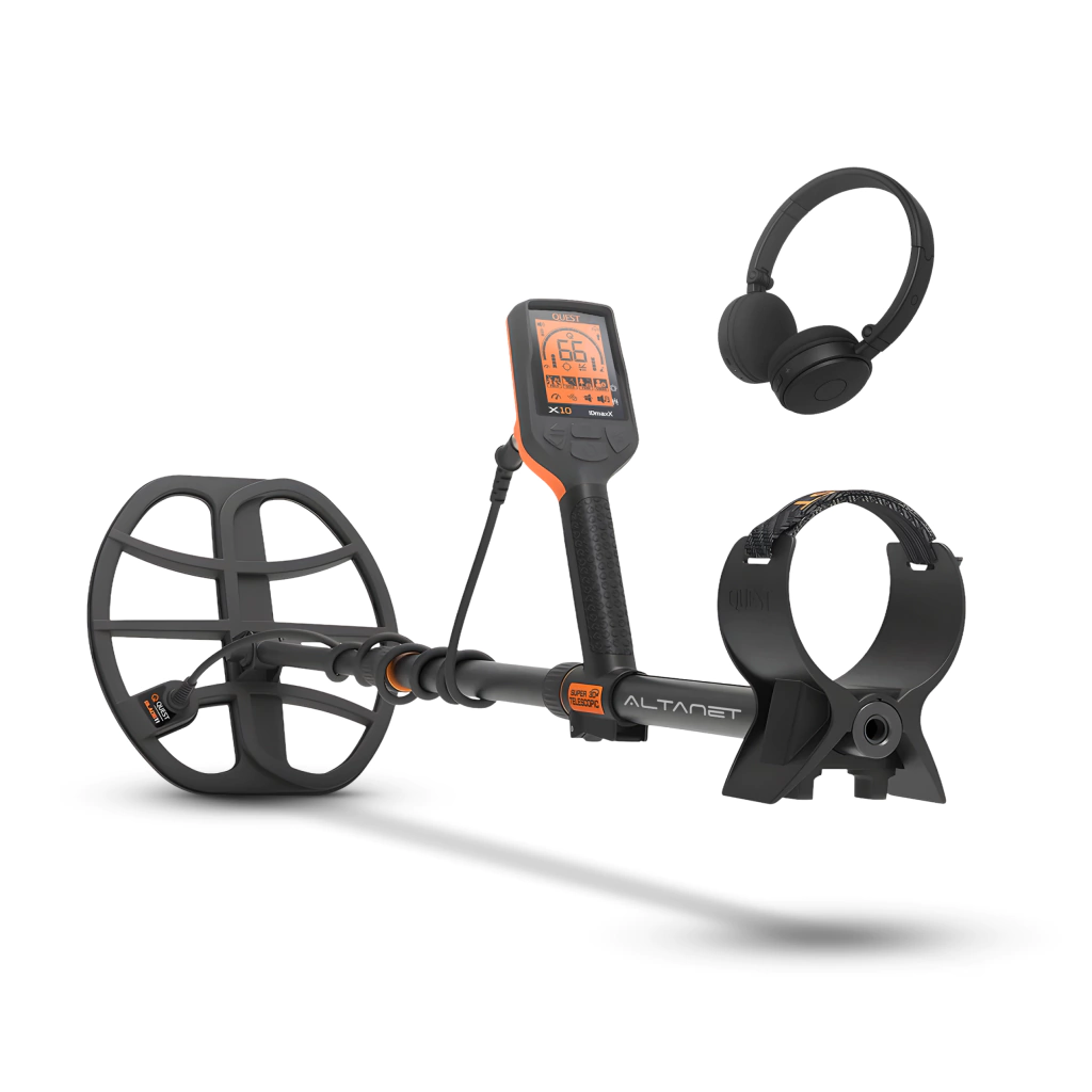 Detector de Metales Quest X10 IDMAXX + Auriculares Inalámbricos