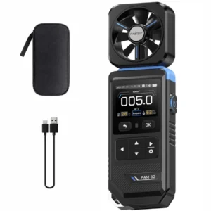 Anemómetro Digital FNIRSI FAM-02 con Temperatura y Humedad