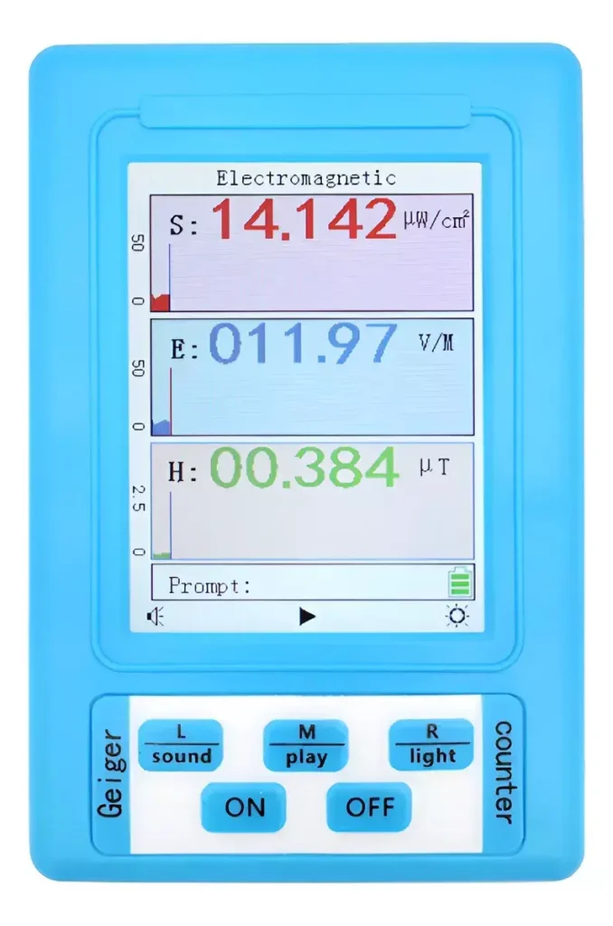 Medidor de Campos Electromagnéticos AltaNet BR-9A 3 en 1