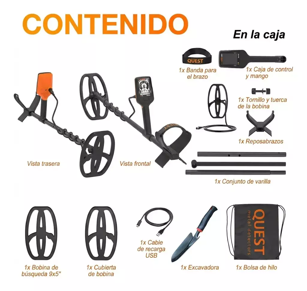 Detector de Metales Quest X1 IDMAXX Recargable - imagen 3