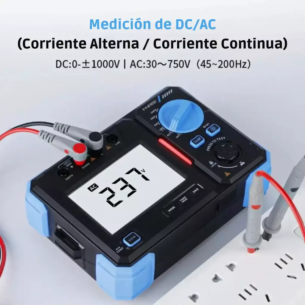 Megóhmetro FNIRSI MRT-1050 1000 V para Resistencia de Aislamiento - imagen 3