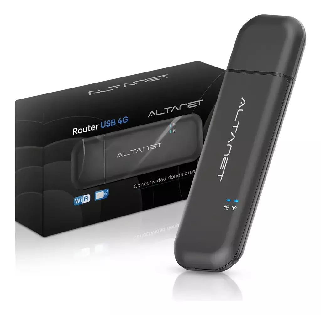 Módem Router USB 4G LTE AltaNet ST20 Negro
