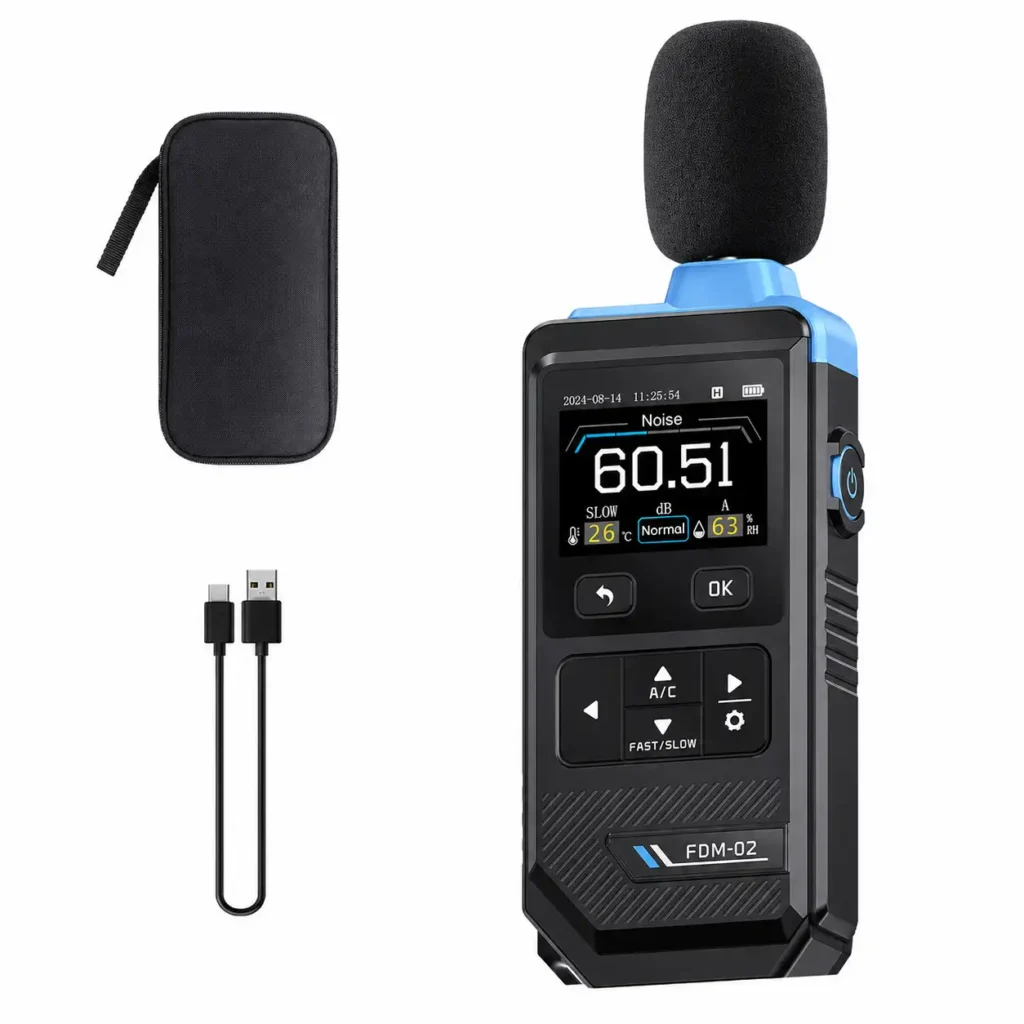 Decibelímetro Digital FNIRSI FDM-02 30 a 130 dB