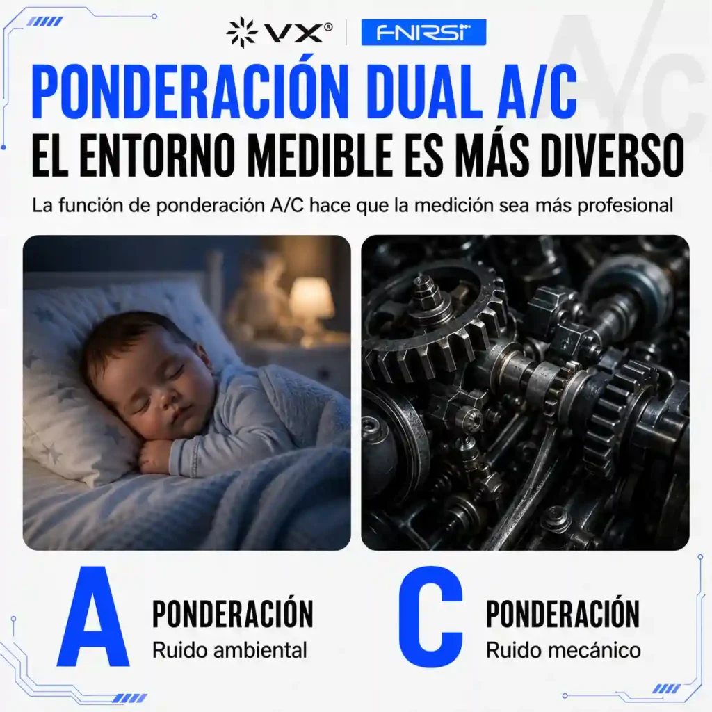 Decibelímetro Digital FNIRSI FDM-02 30 a 130 dB - imagen 7