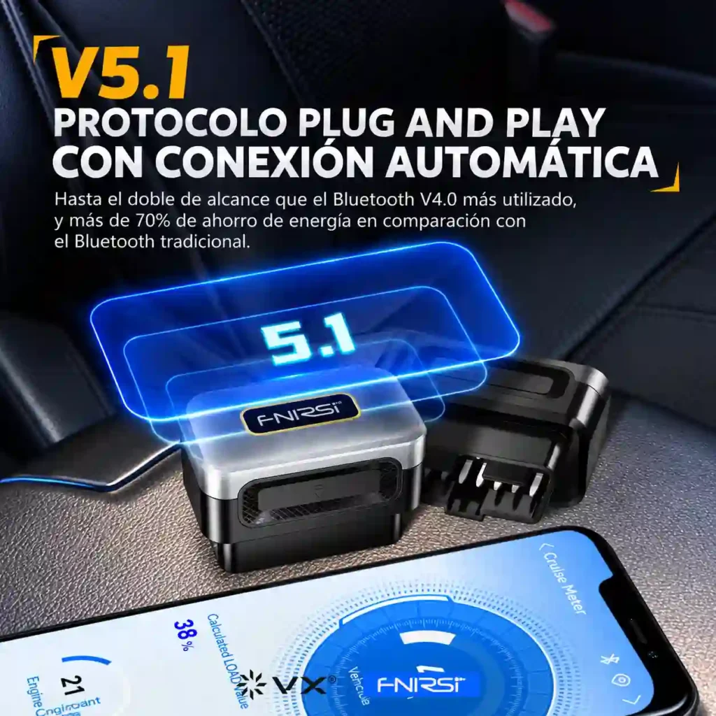 Scanner Automotriz OBD2 FNIRSI FD10 Bluetooth 5.1 - imagen 4