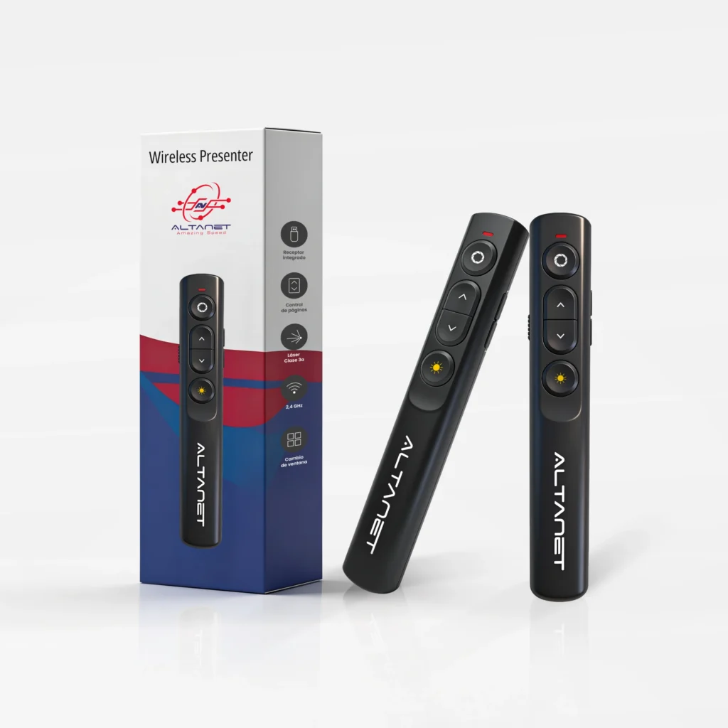 Presentador Inalámbrico AltaNet GM250 con Láser Rojo