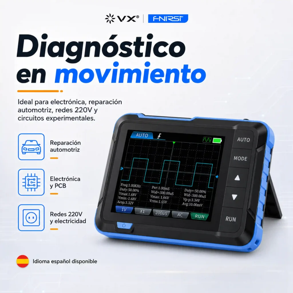 Osciloscopio Digital FNIRSI DSO-153 Plus 1 MHz - imagen 3