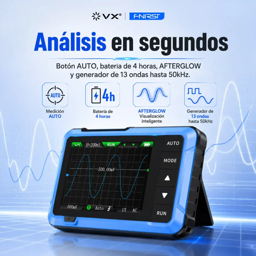 Osciloscopio Digital FNIRSI DSO-510 10 MHz 1 Canal - imagen 5
