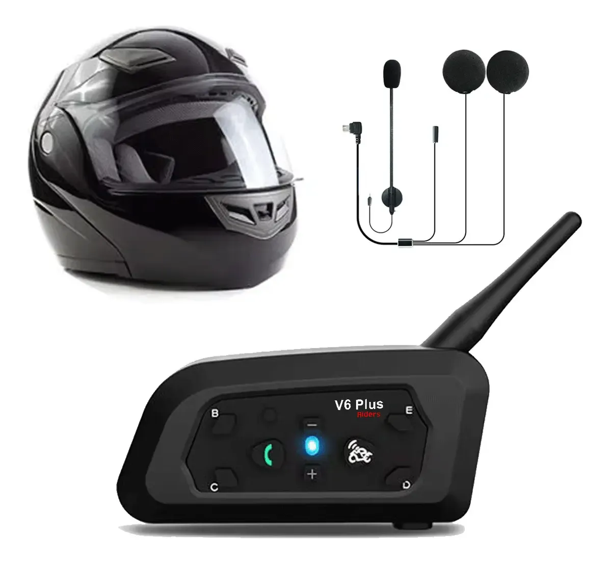 Intercomunicador VX V6 Plus para Casco 1200 m