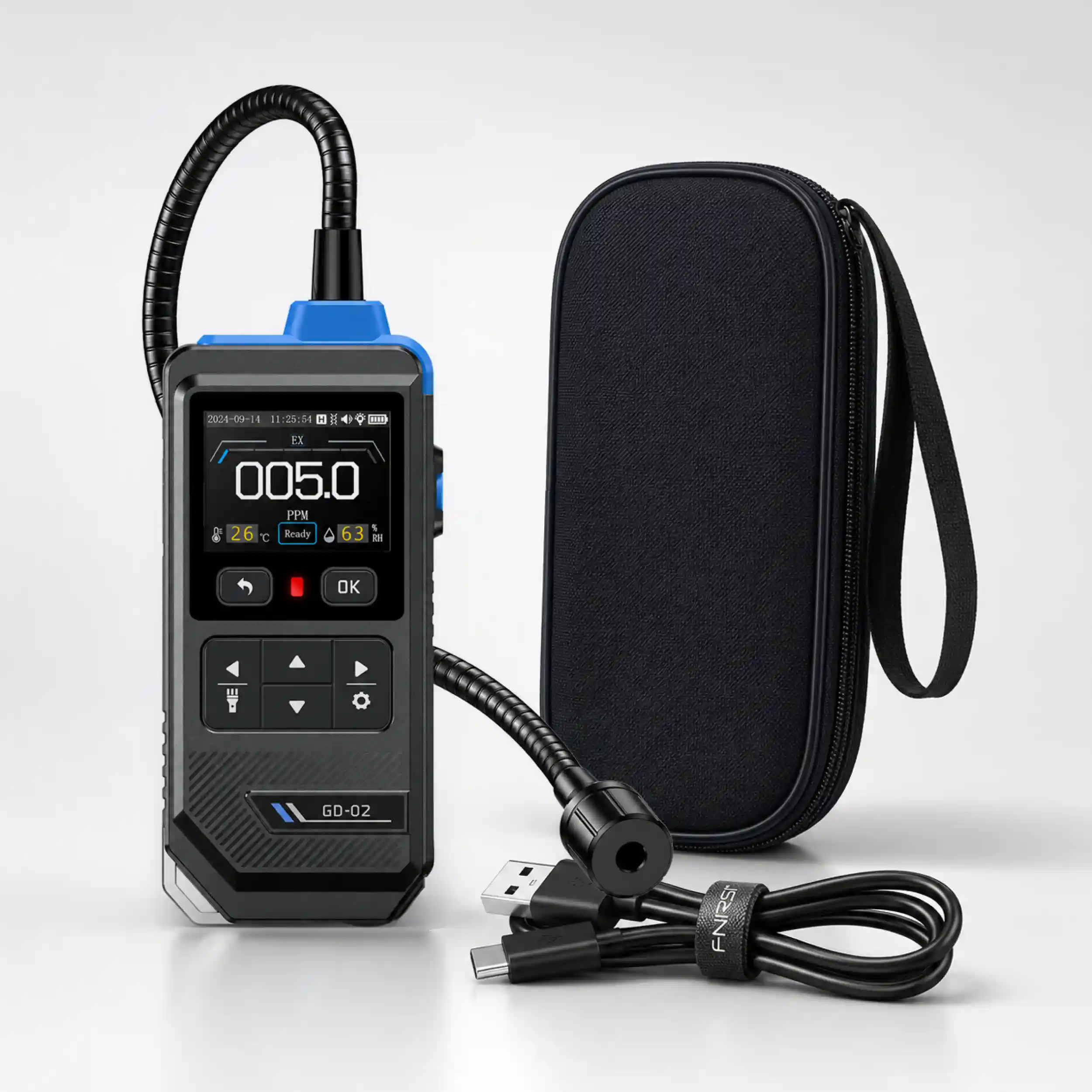 Detector de Gas Combustible FNIRSI GD-02 50000 ppm