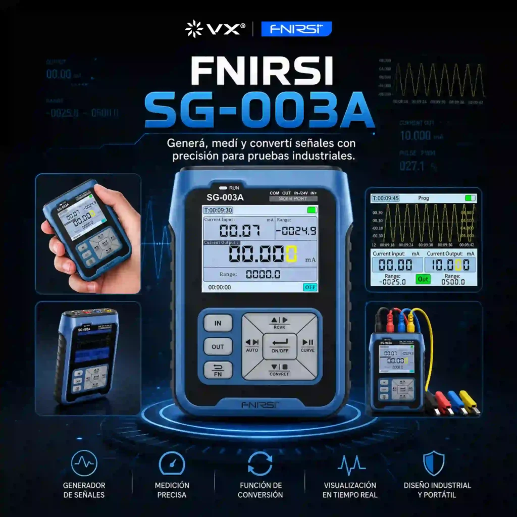 Generador de Señales FNIRSI SG-003A 24 V 24 mA - imagen 2