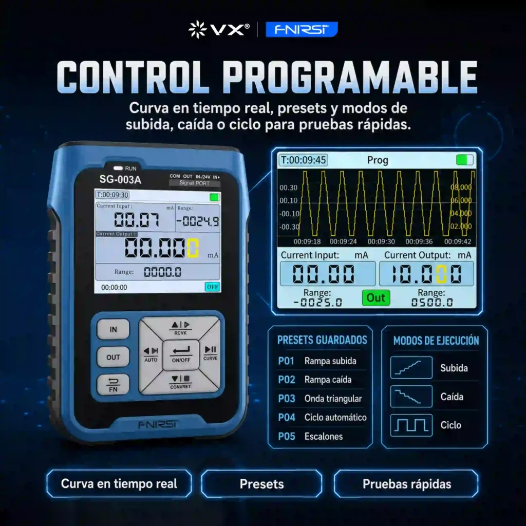 Generador de Señales FNIRSI SG-003A 24 V 24 mA - imagen 4