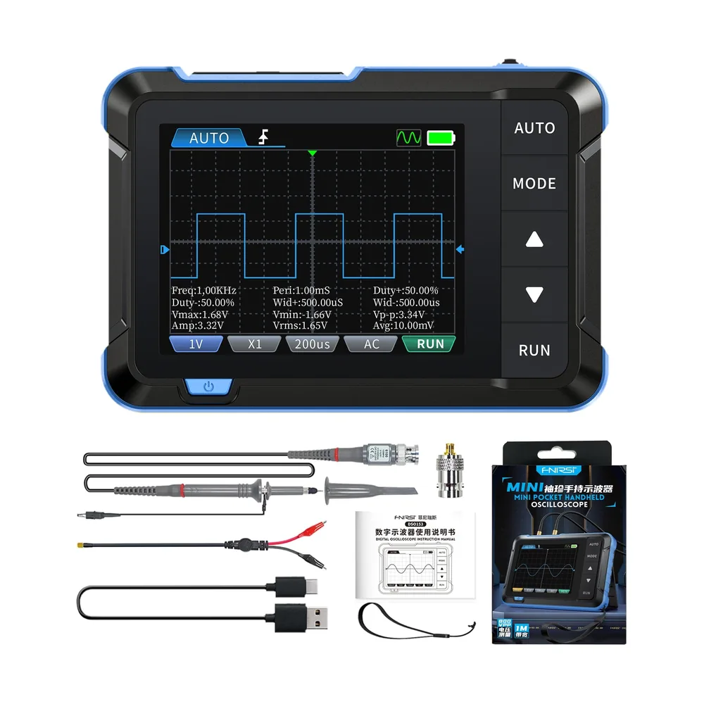 Osciloscopio Digital FNIRSI DSO-153 Plus 1 MHz