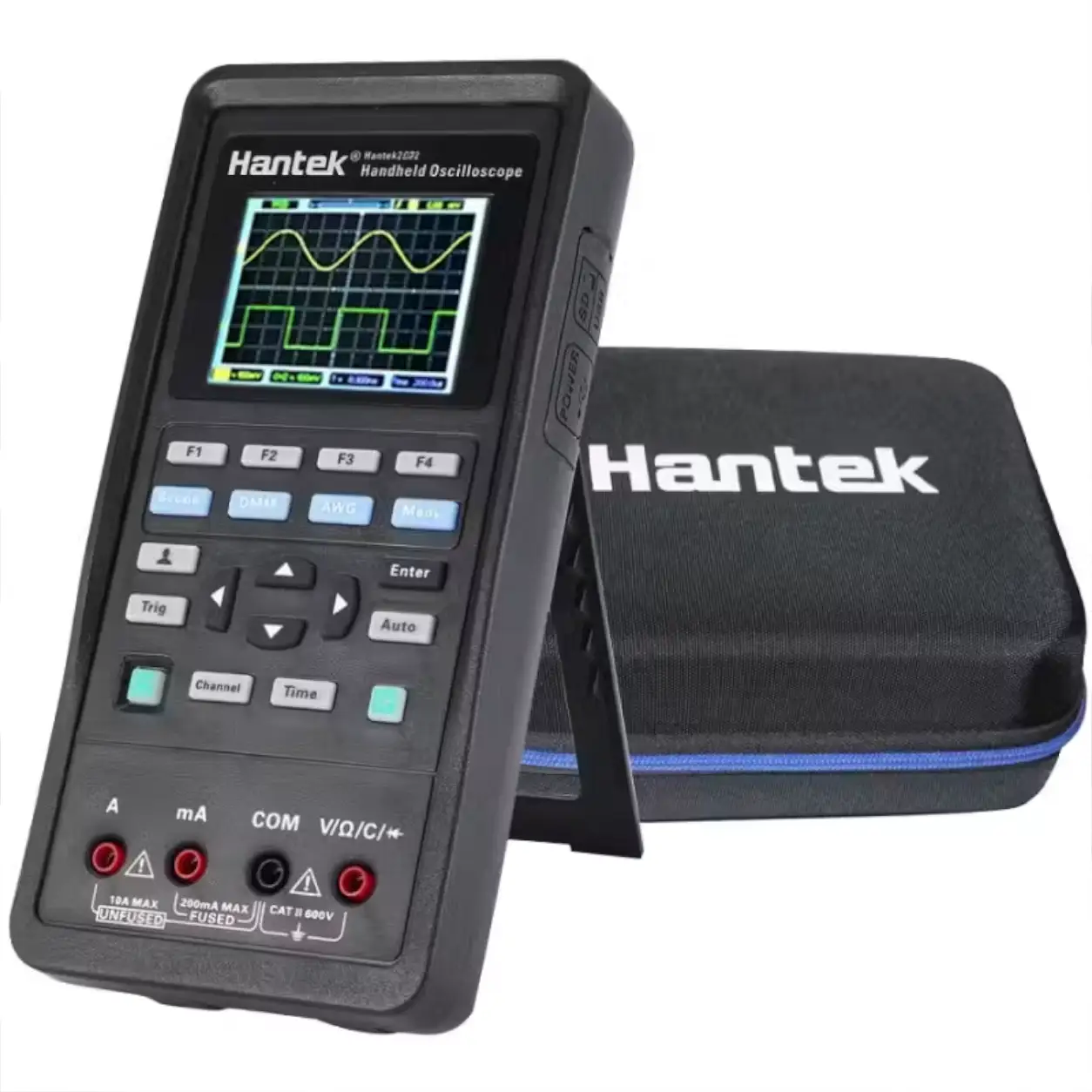 Osciloscopio Portátil Hantek 2C72 70 MHz con Multímetro