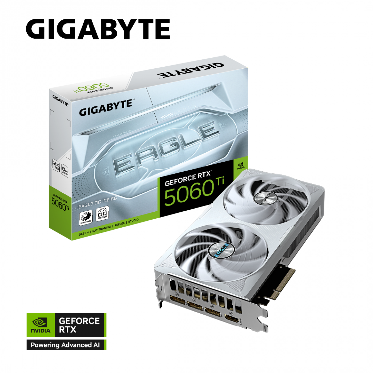 Placa de video Gigabyte RTX 5060 Ti Eagle OC Ice 8GB