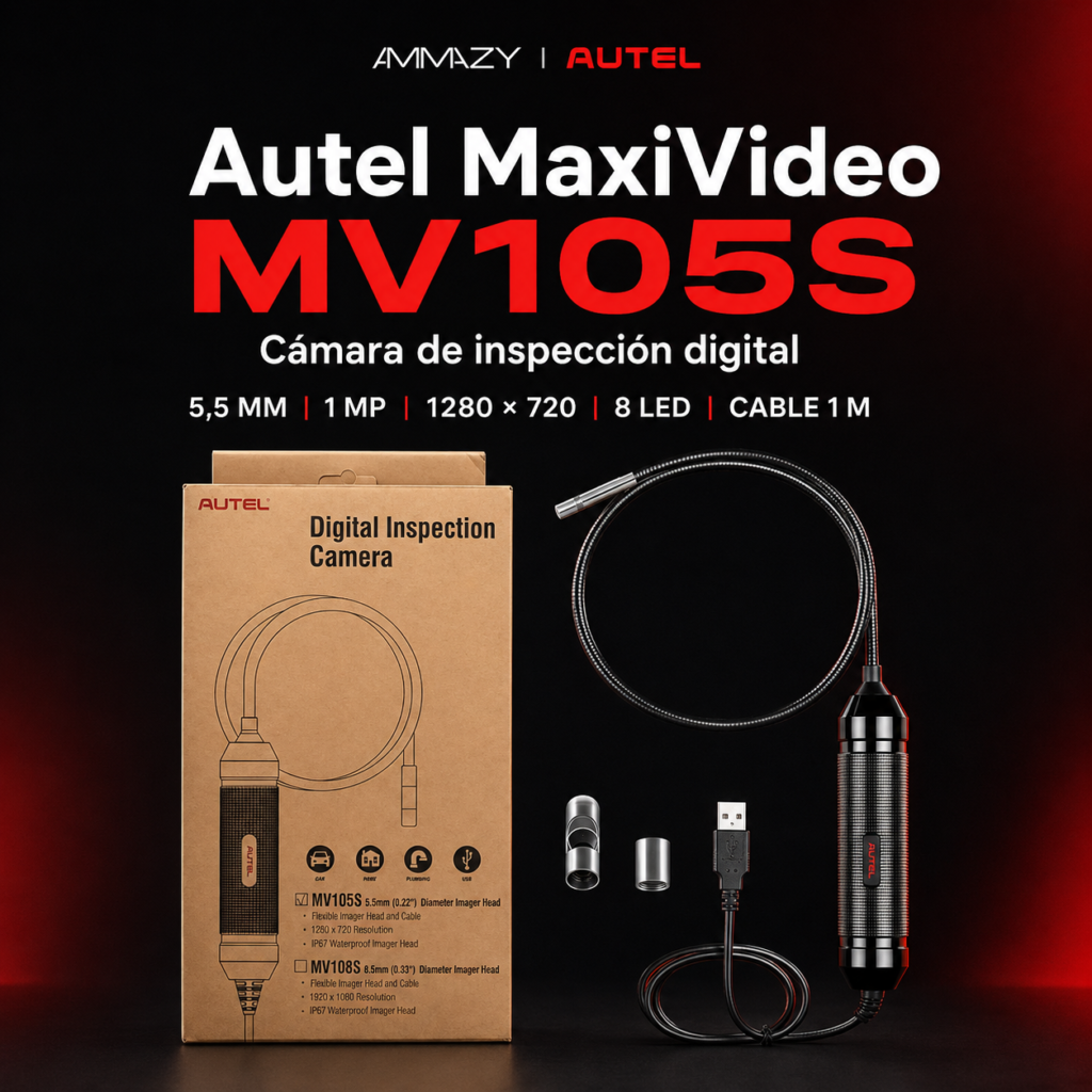 Cámara de inspección Autel Maxivideo Mv105s 5.5mm Usb Led Ip67 - imagen 2