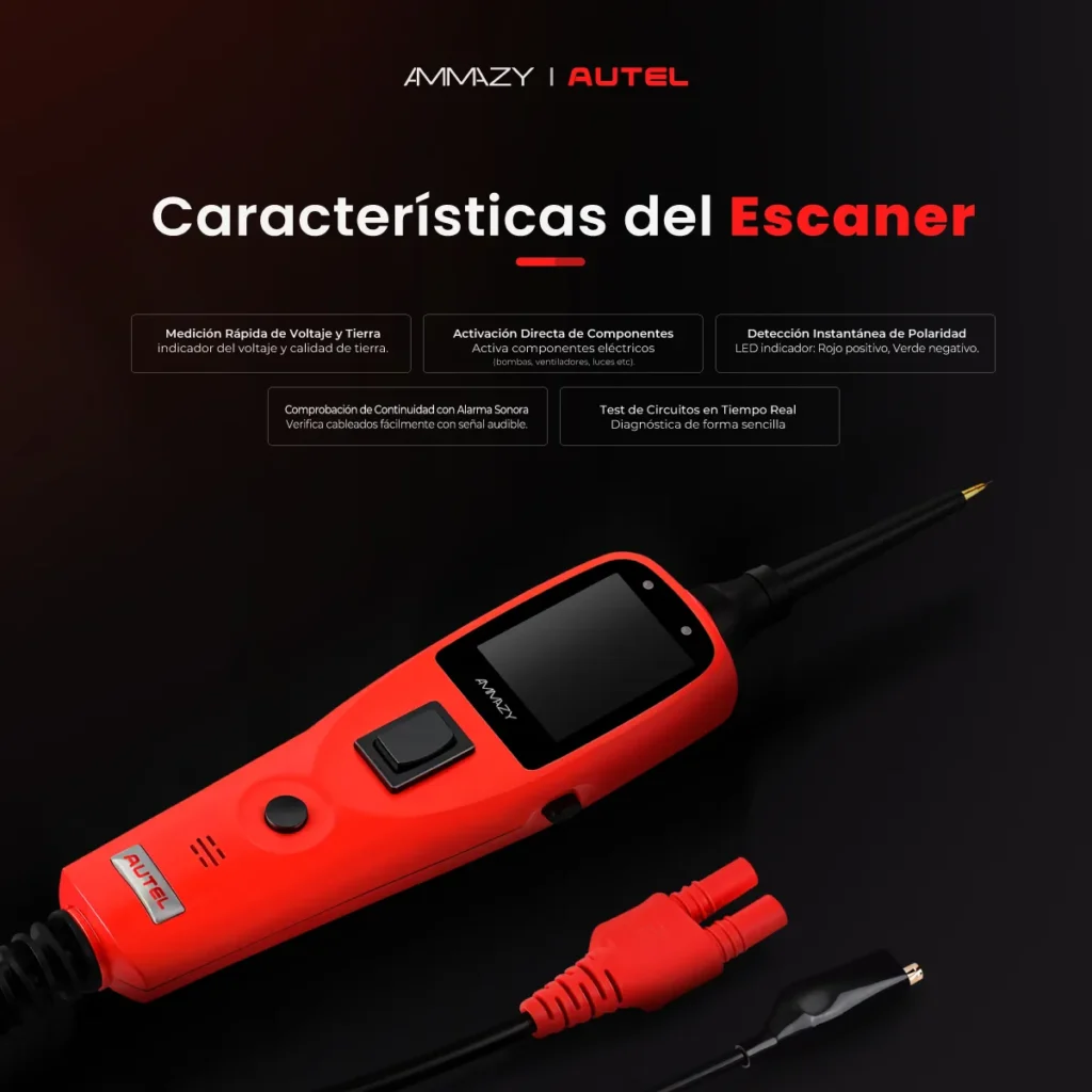 Punta lógica automotriz Autel PowerScan PS100 - imagen 4
