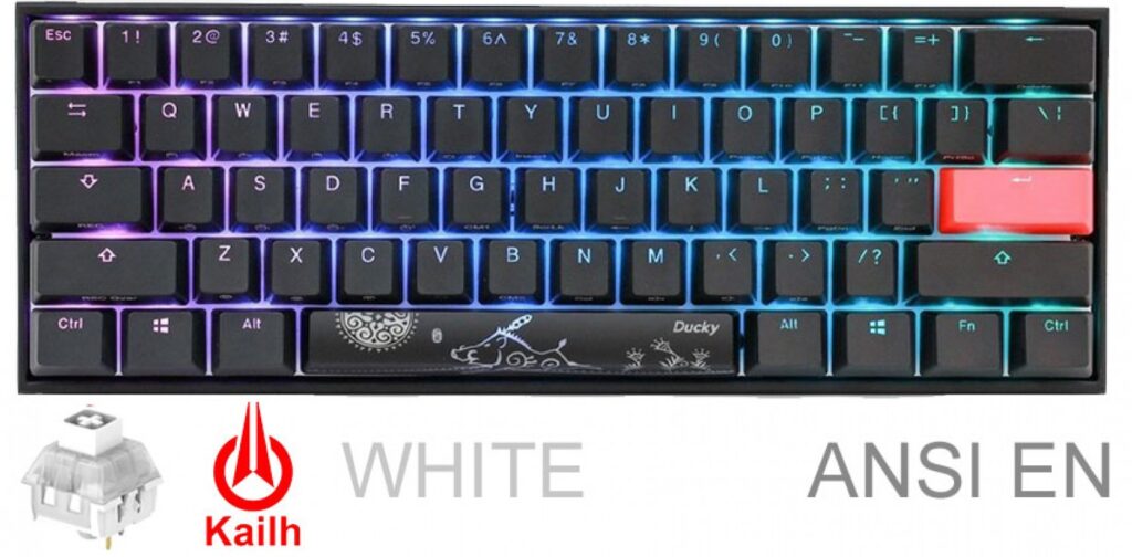 Teclado Ducky Mecha Mini V2 RGB Kailh BOX White