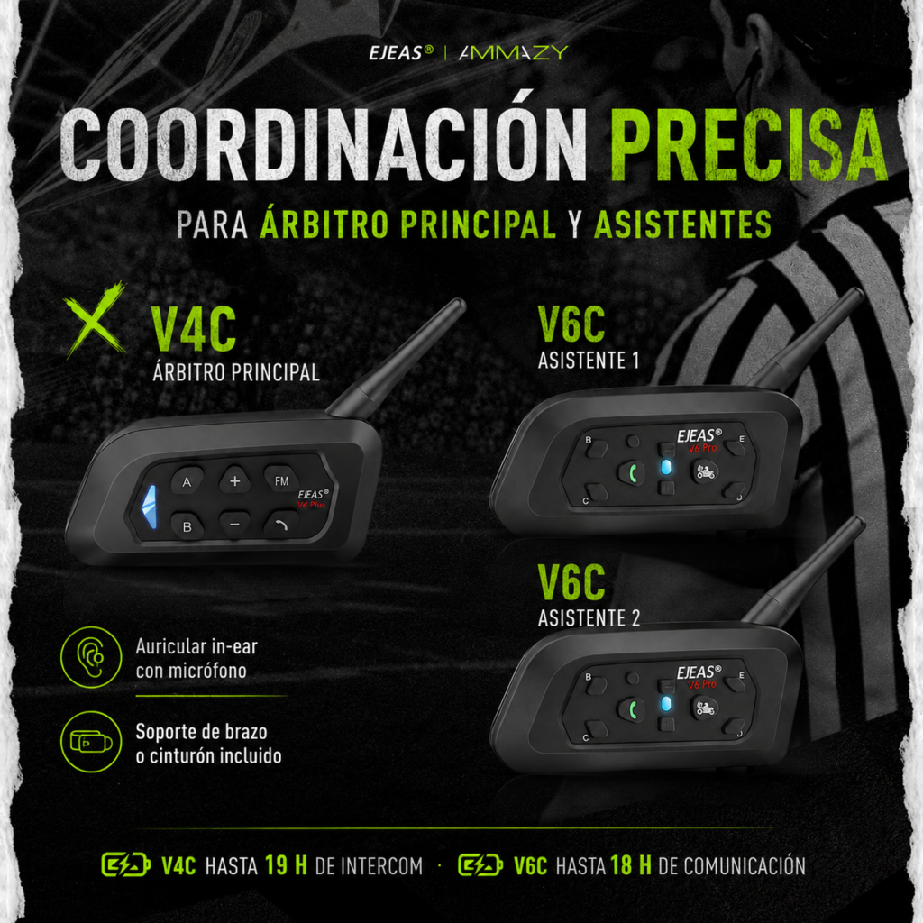 Combo 3 intercomunicadores Ejeas 2xV6C 1xV4C - imagen 5