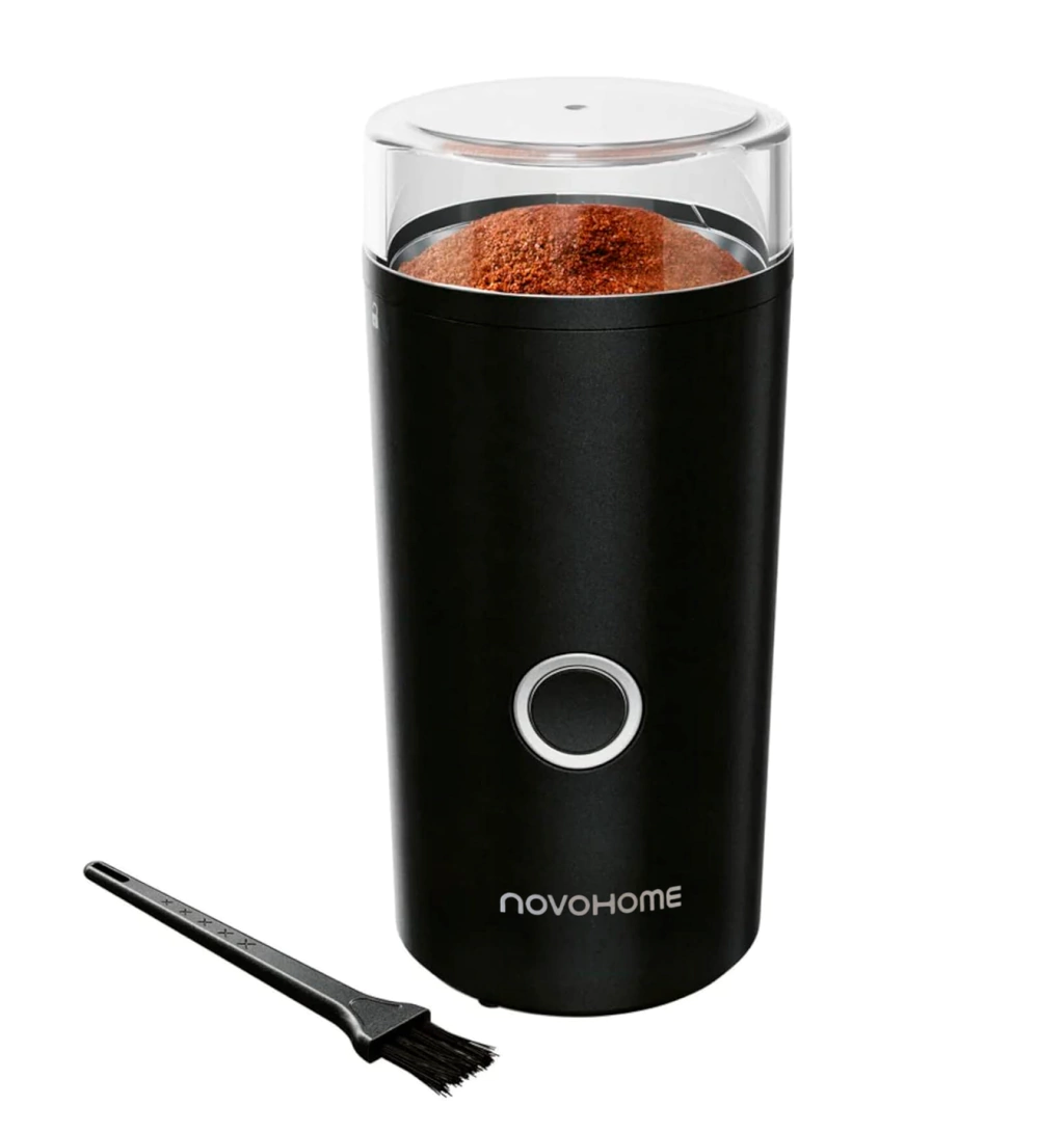 Molinillo De Café Eléctrico Novohome Acero Inox 200w Cap 70g