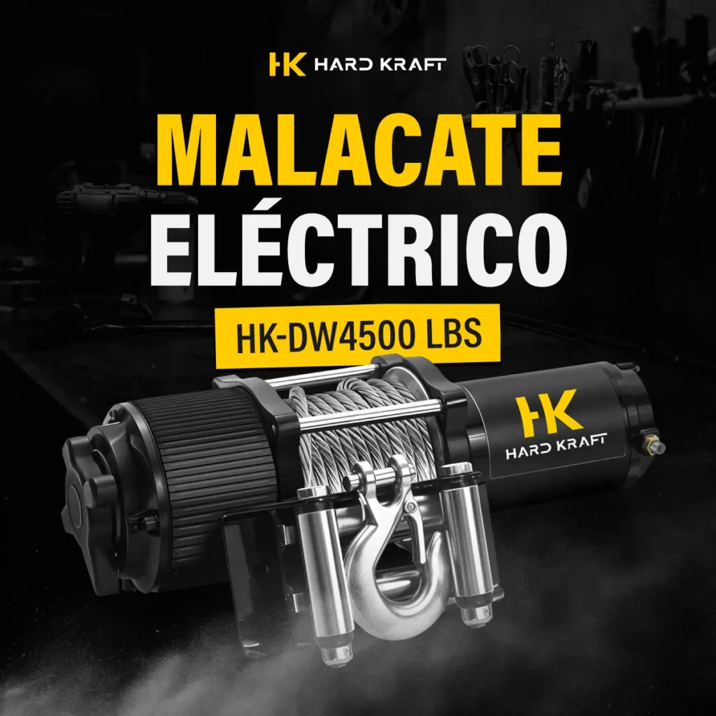 Malacate Eléctrico Hardkraft HK-DW4500 12V 4500 lb - imagen 2