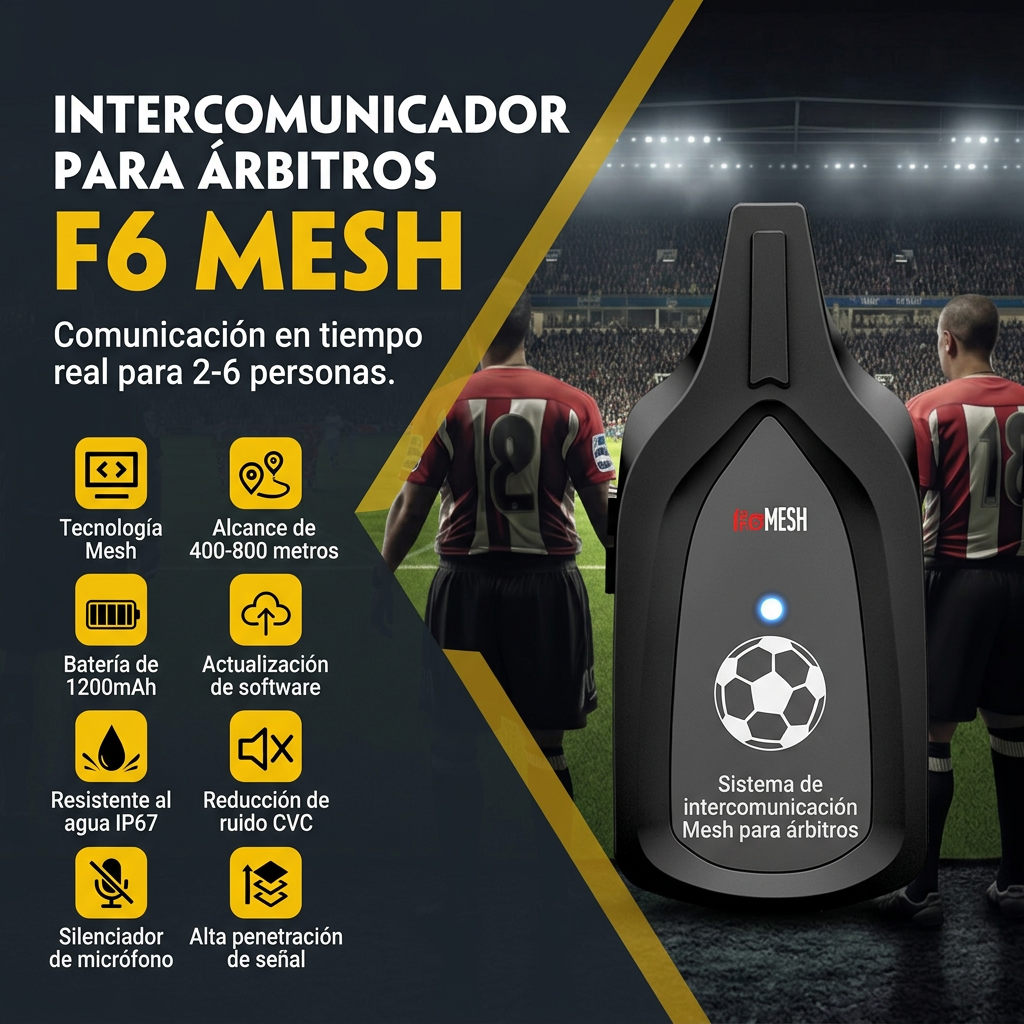 Intercomunicador para Árbitro Ejeas F6 - imagen 2