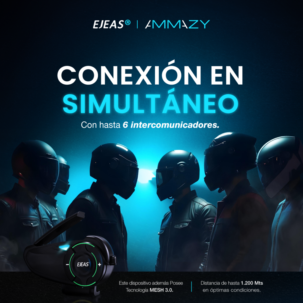 Combo Intercomunicador Ejeas Q8 y Control - imagen 5