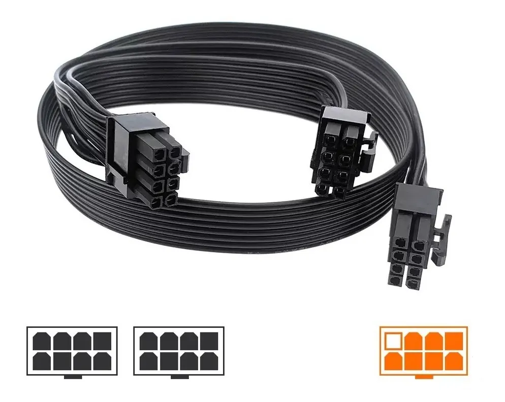 Cable Splitter PCI-e 8 a 6+2 Para Fuente Modular - imagen 2