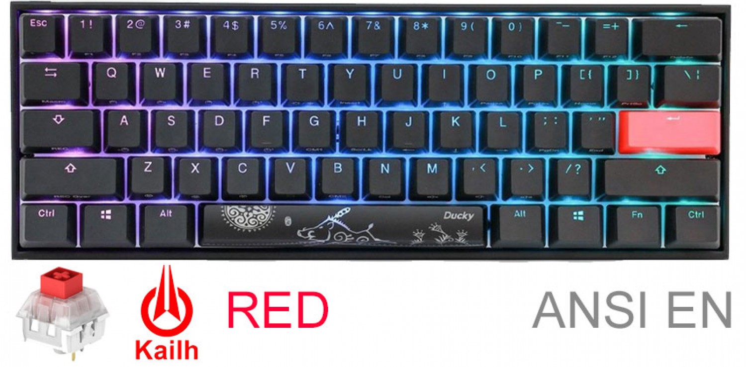 Teclado Ducky Mecha Mini V2 RGB Kailh BOX Red