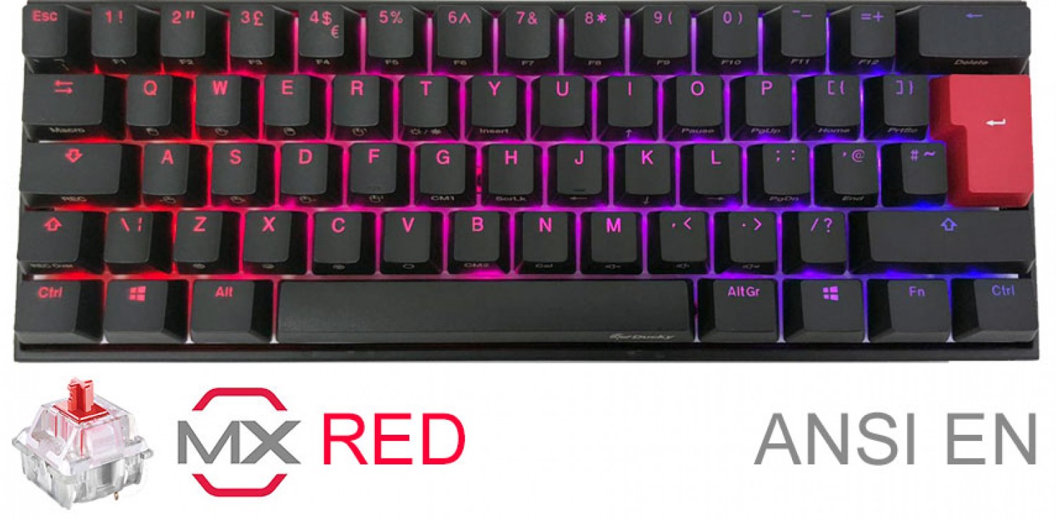 Teclado Ducky Mecha Mini RGB Cherry Red