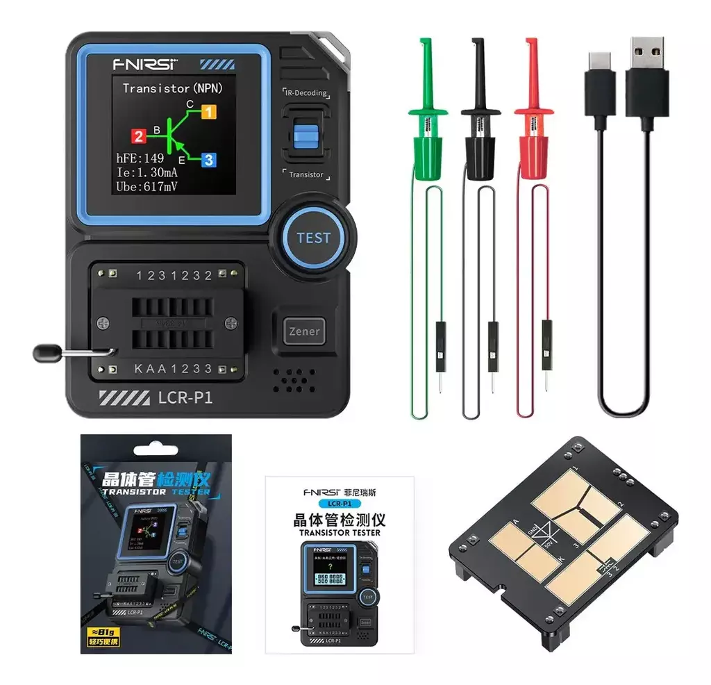 Probador de Componentes FNIRSI LCR-P1 con ESR - imagen 4