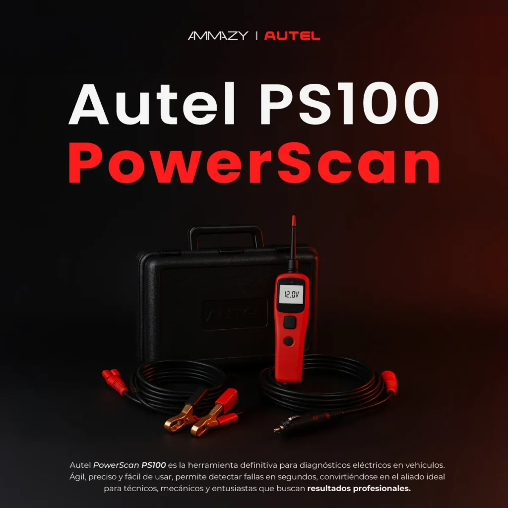 Punta lógica automotriz Autel PowerScan PS100 - imagen 2