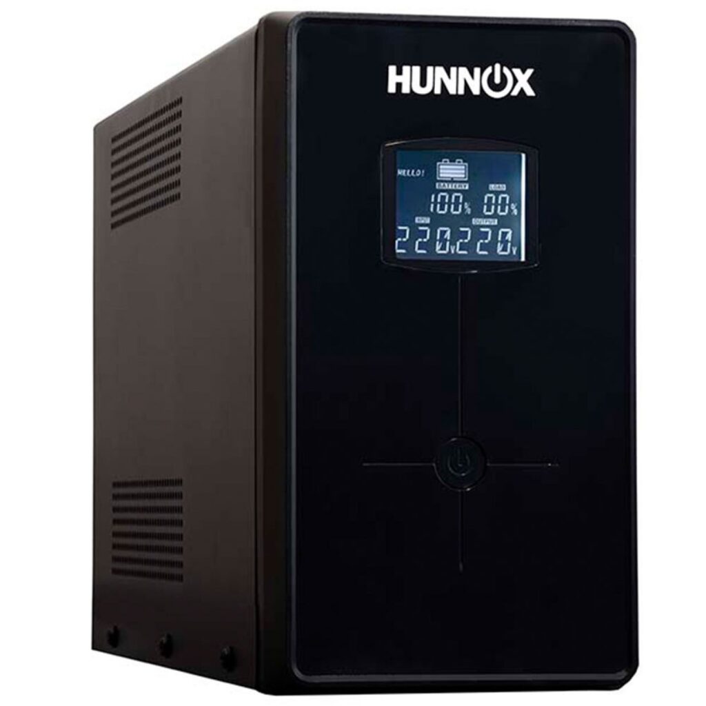 UPS y estabilizador HUNNOX 650VA LCD