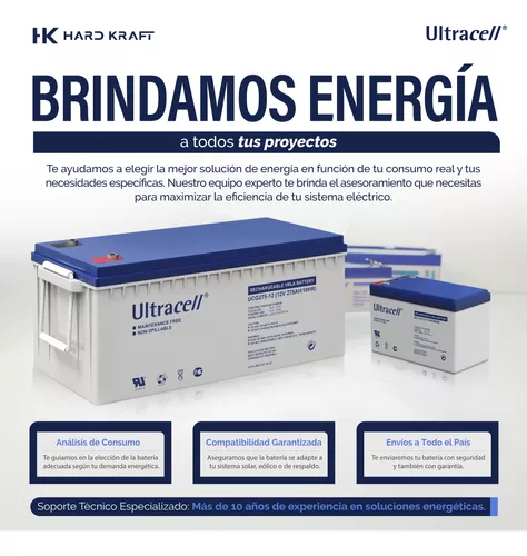 Batería Gel Ultracell UCG275-12 275Ah 12V Ciclo Profundo - imagen 4