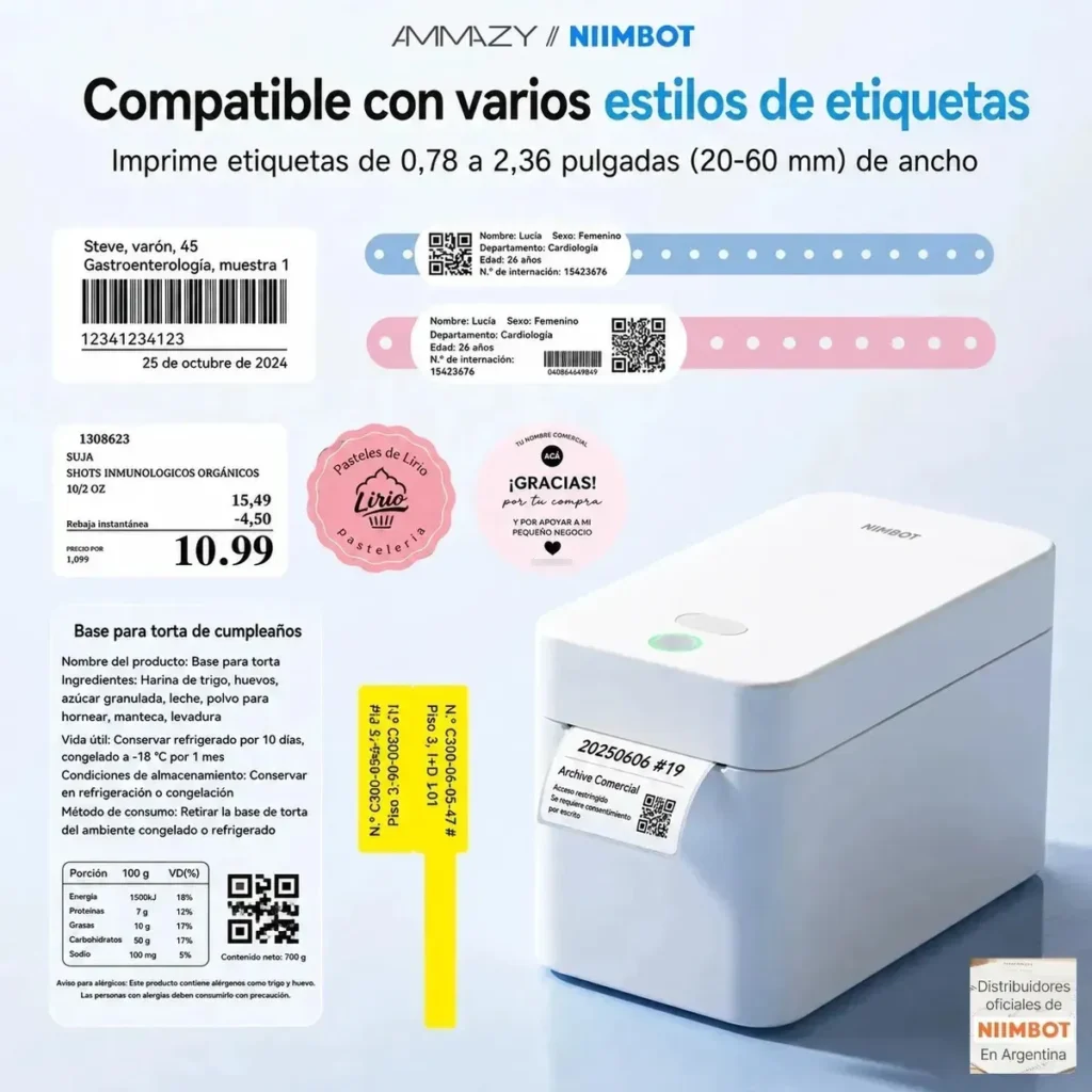 Impresora Térmica Pórtatil Niimbot K2 - imagen 3