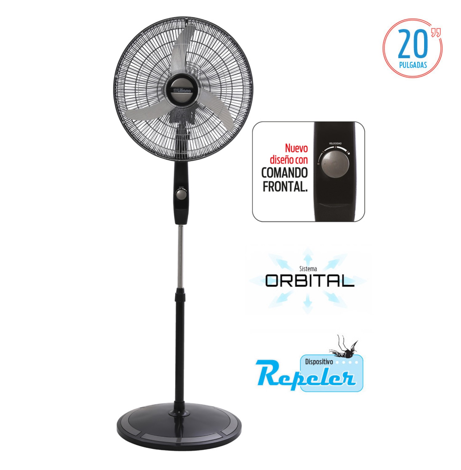 Ventilador de pie Liliana VPC20B