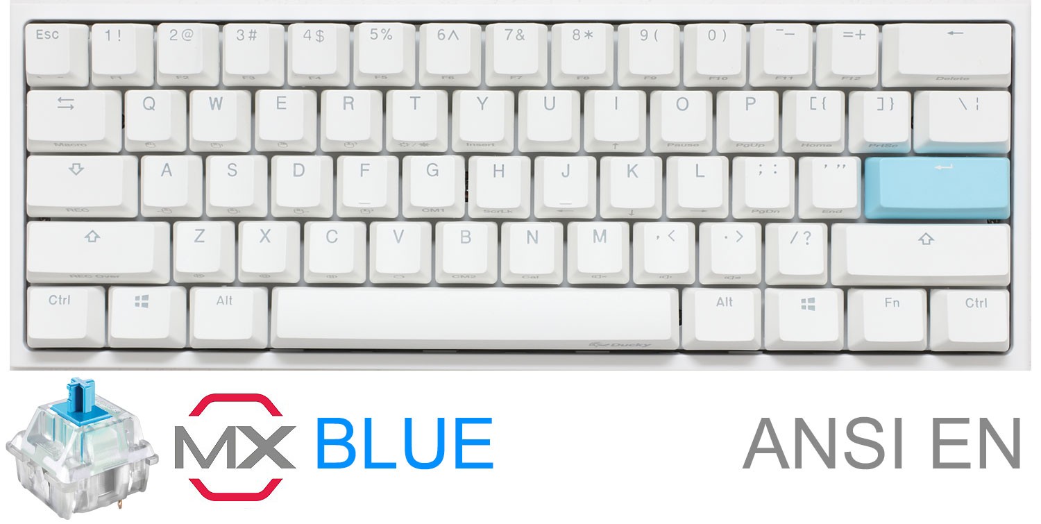 Teclado Ducky One 2 Mini Pure White