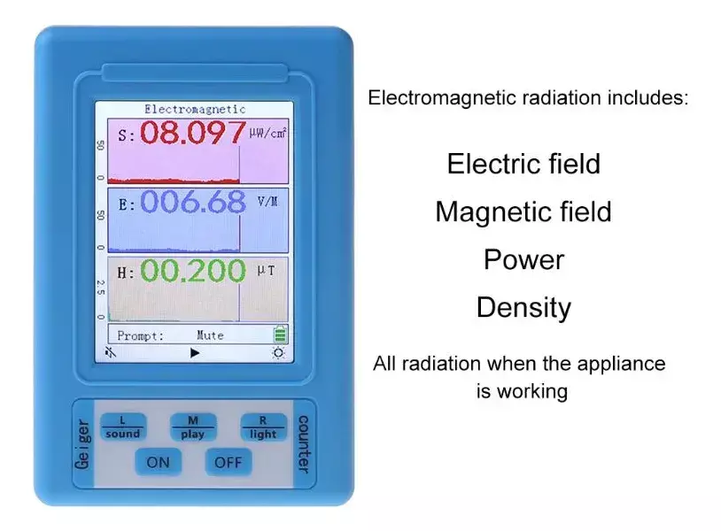 Medidor de Campos Electromagnéticos AltaNet BR-9A 3 en 1 - imagen 5
