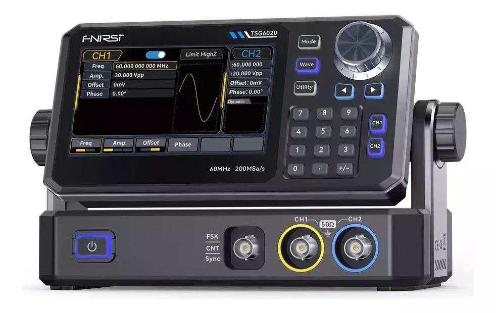 Generador de Señales FNIRSI TSG6020 60 MHz 2 Canales - imagen 4