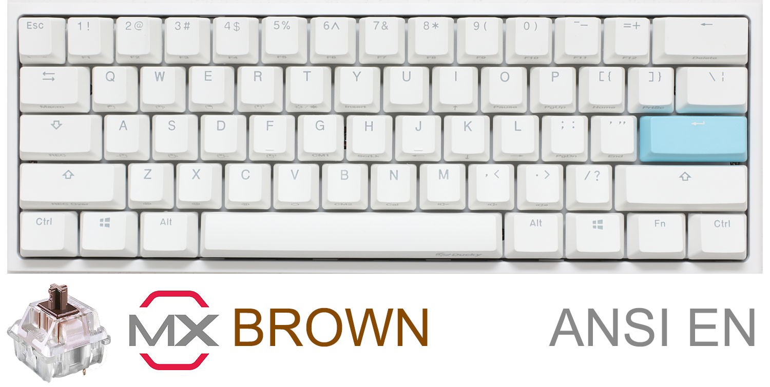 Teclado Ducky One 2 Mini Pure White