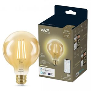 Lámpara WiZ LED Smart G95 TW 7W E27 Amber 6/1PF