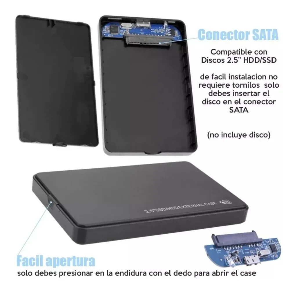 Carry Disk USB 3.0 para HDD y SSD 2.5" - imagen 3