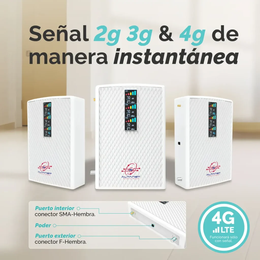 Amplificador Repetidor Señal Celular Y Datos 4g Zona Rural - imagen 4