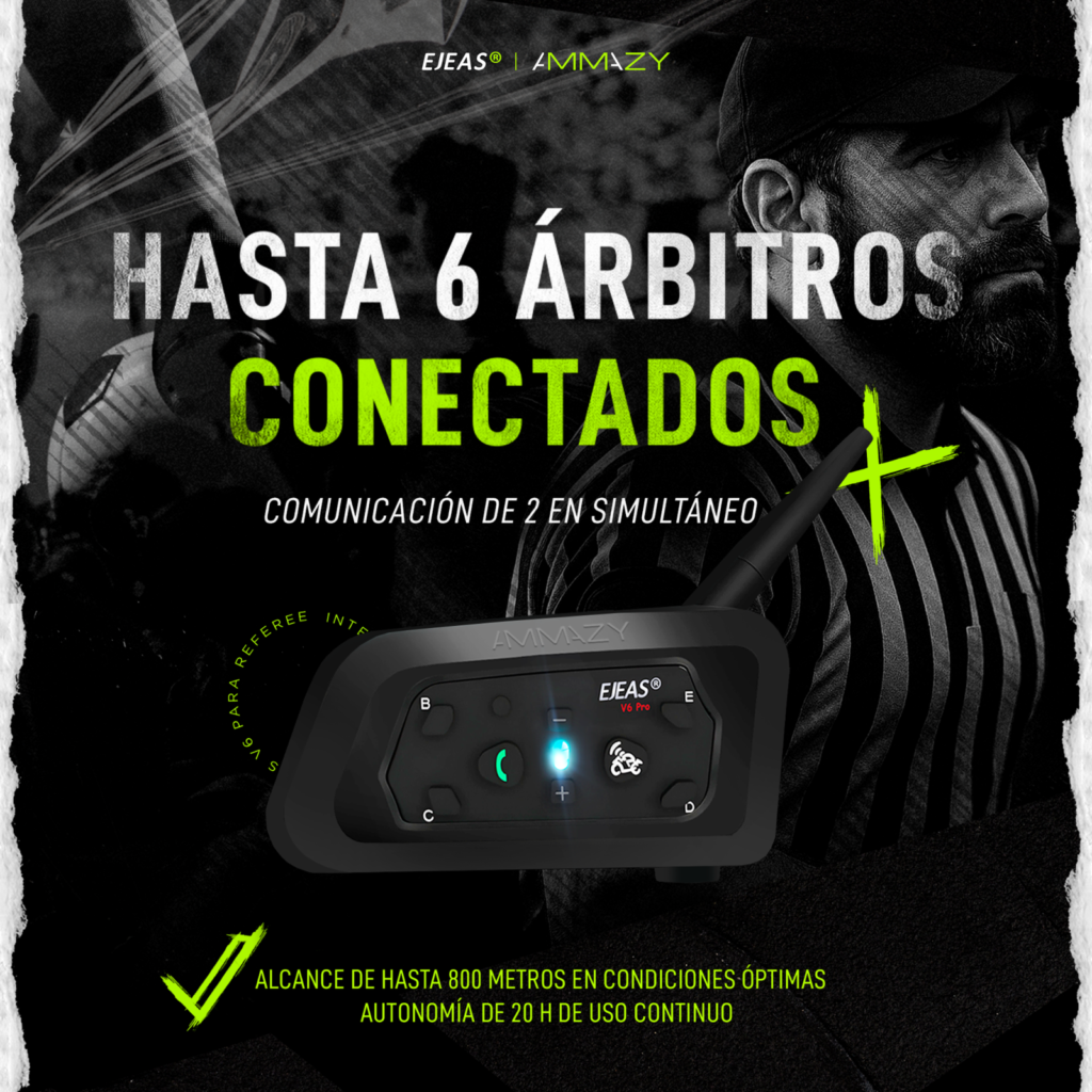 Intercomunicador Arbitros EJEAS V6C Bluetooth In Ear - imagen 4