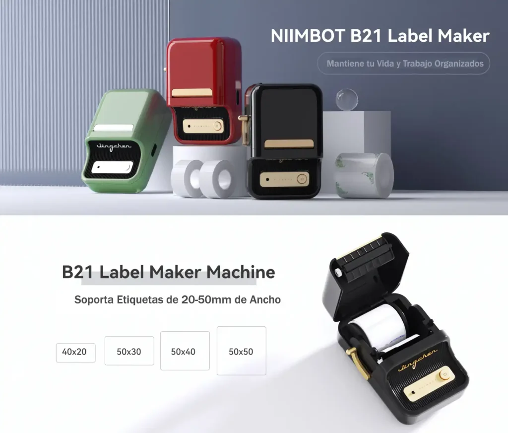 Impresora Térmica Portatil Niimbot B21 S - imagen 3