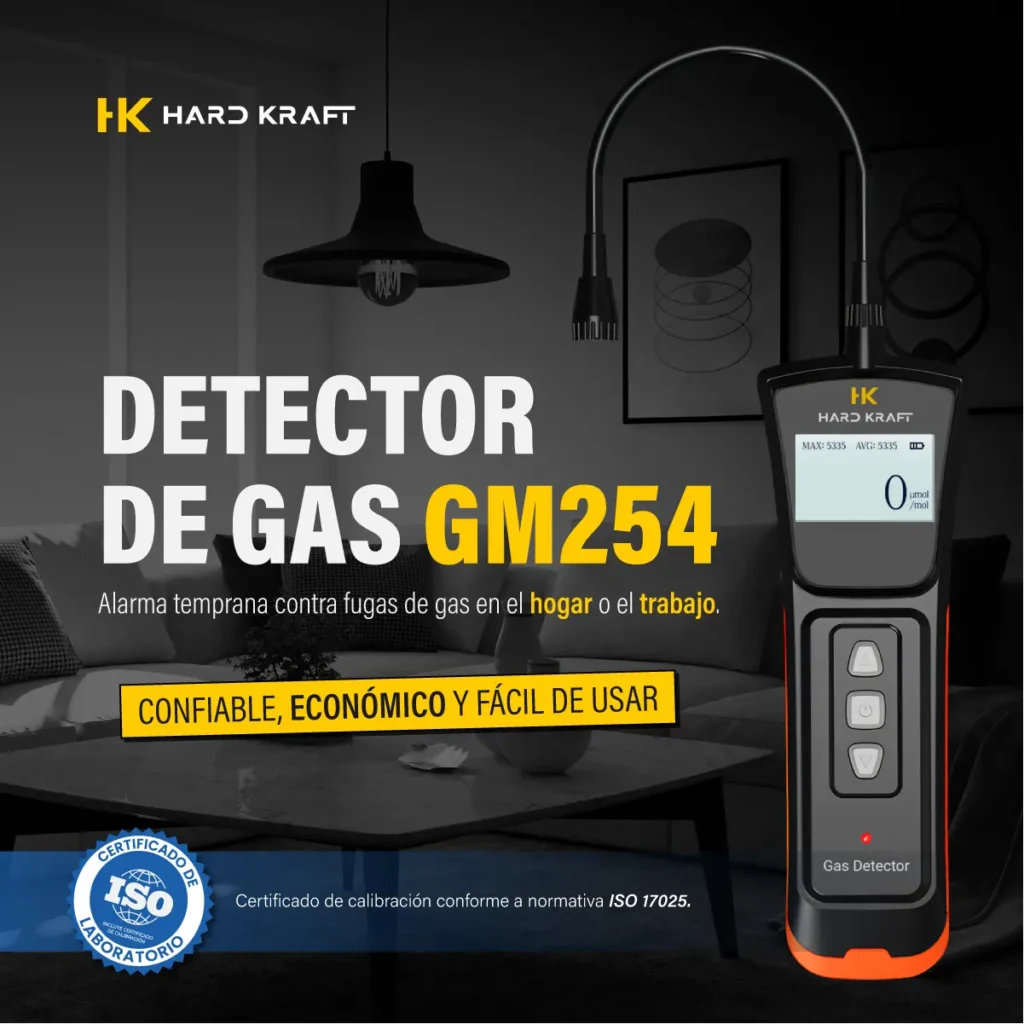 Detector de Metano Hardkraft GM254 NM393 0 a 10000 ppm - imagen 3